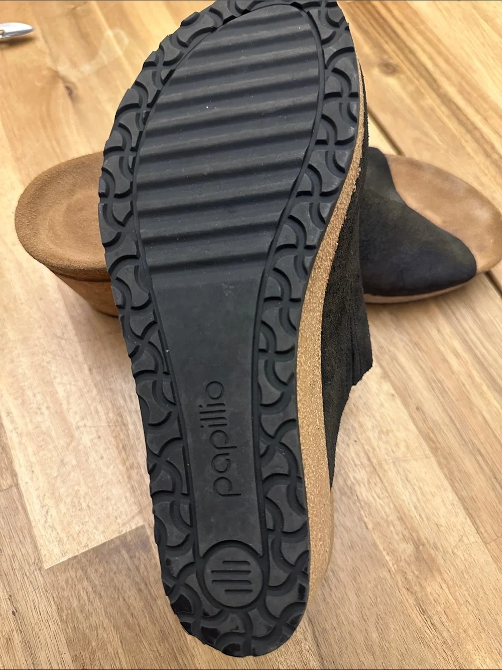 BIRKENSTOCK Papillio “Namica” leather wedges